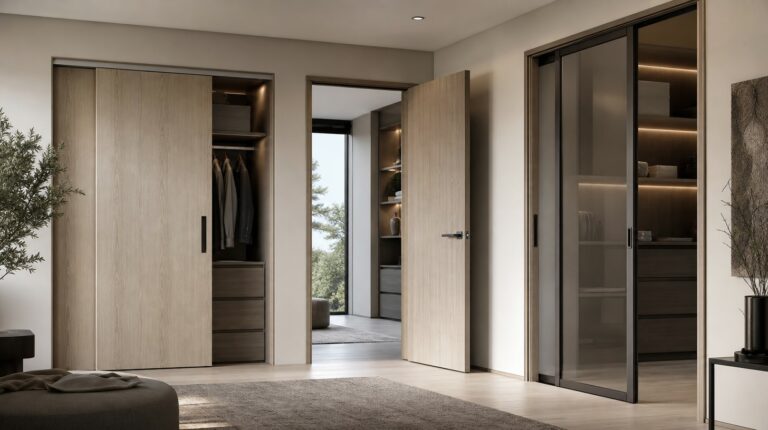 choisir des portes coulissantes, battantes ou escamotables