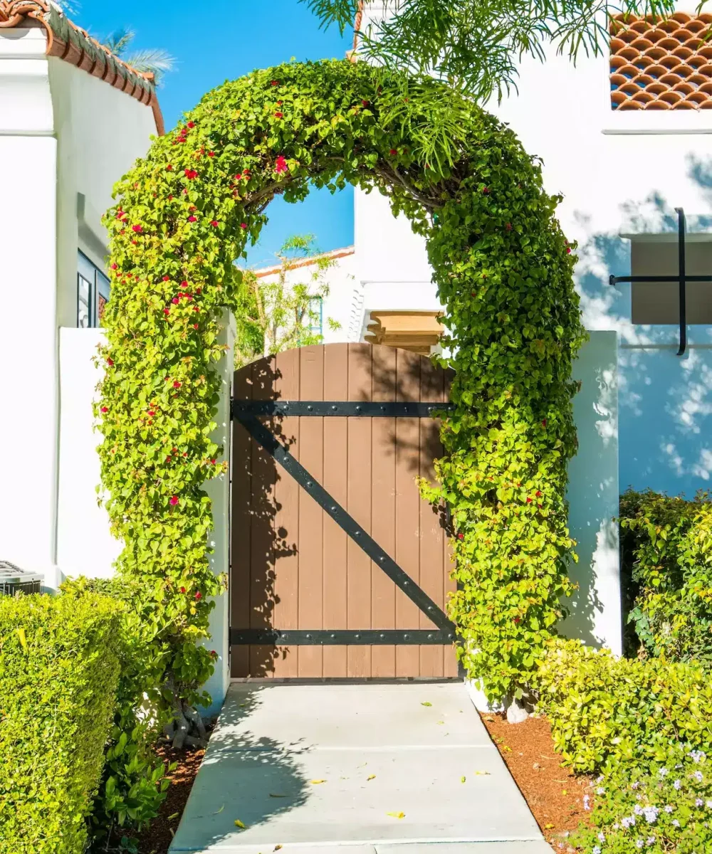 Floral House Gate
